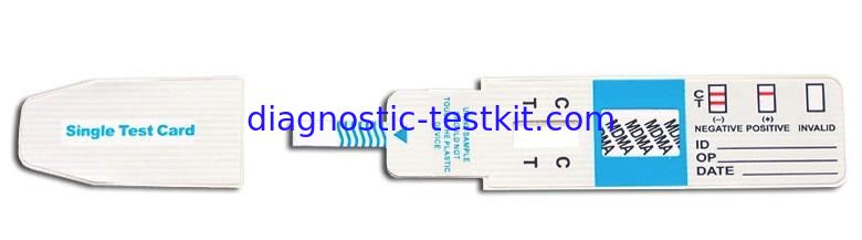 MDMA / Ecstasy Drug Test Cassette For Clinic And School , 500ng/Ml Cut Off